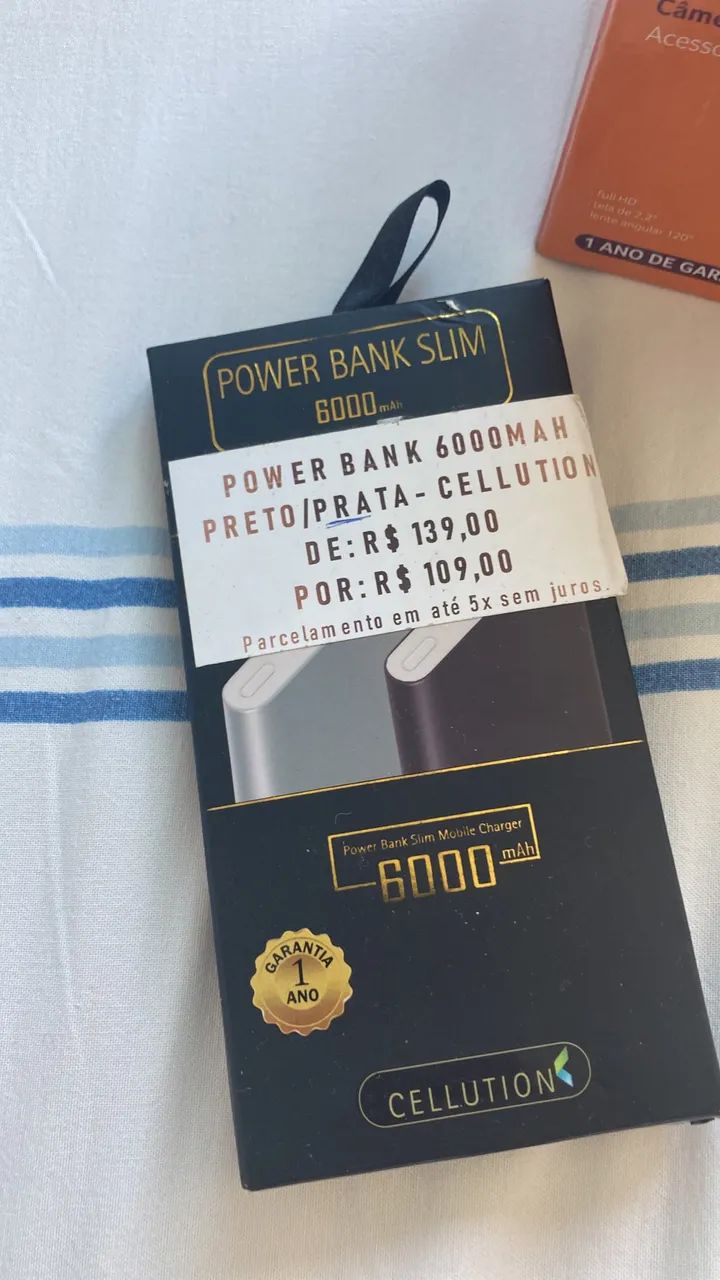 Power Bank Slim 6000 mAh Cellution - Foto 3