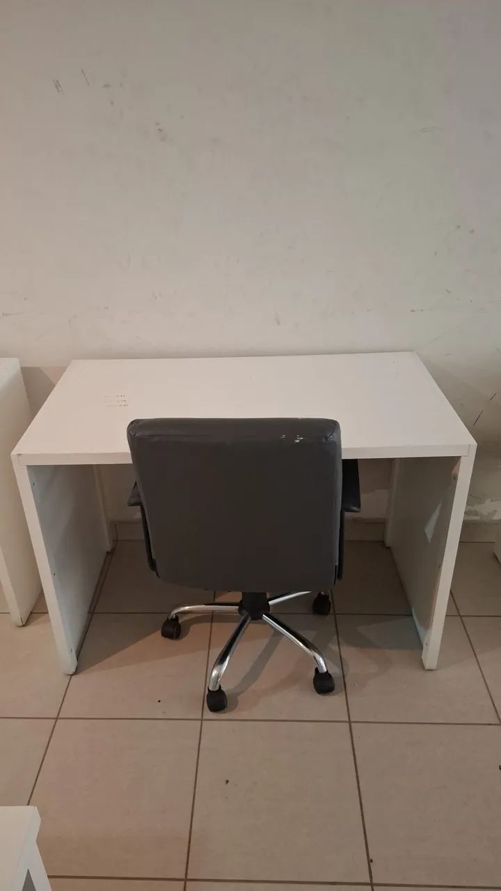 Mesas MDF BRANCA de escritorio - Foto 4