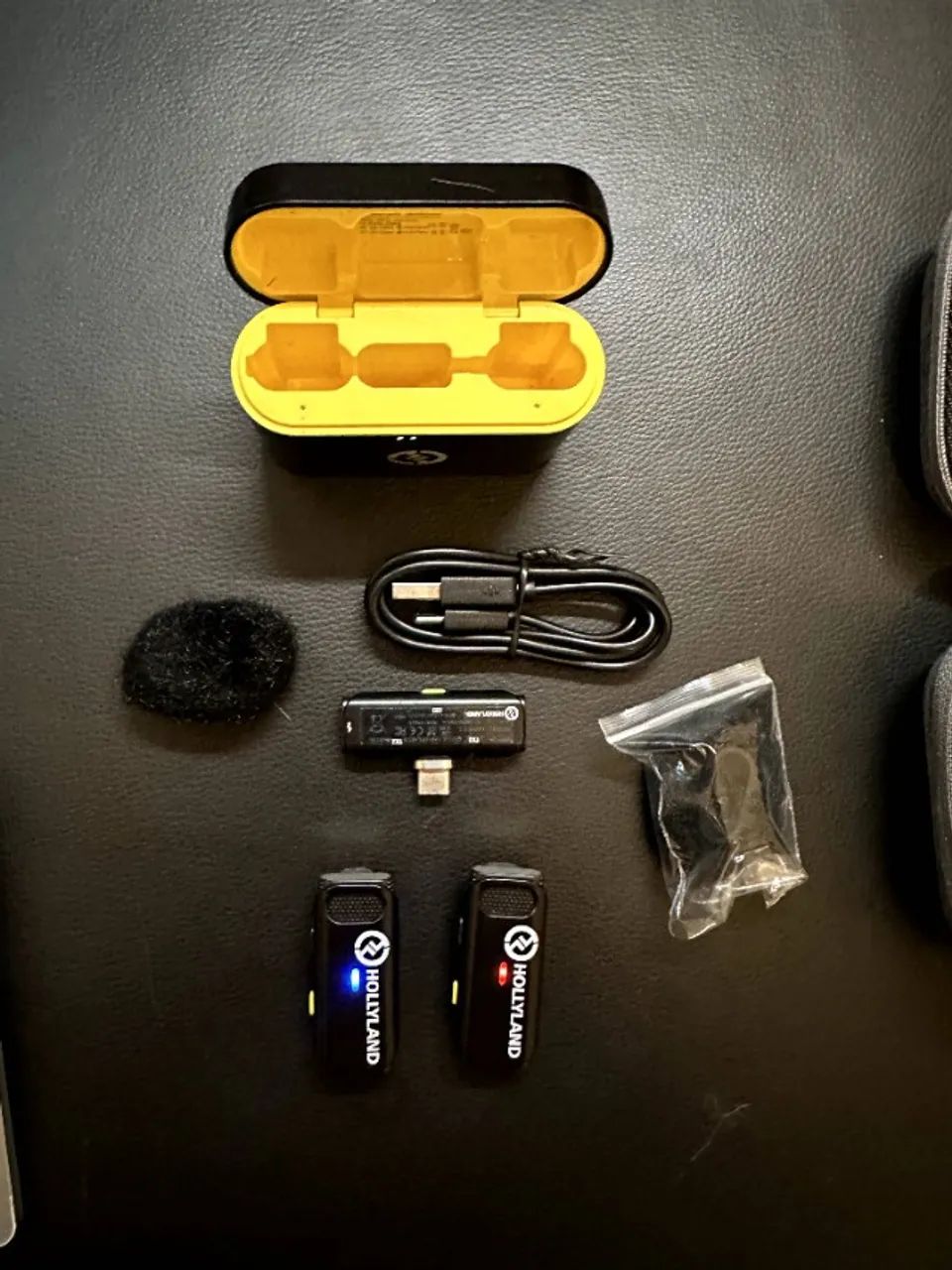 Hollyland Lark C1 - Usb-c Duo Microfone S/fio Android Preto - Foto 4