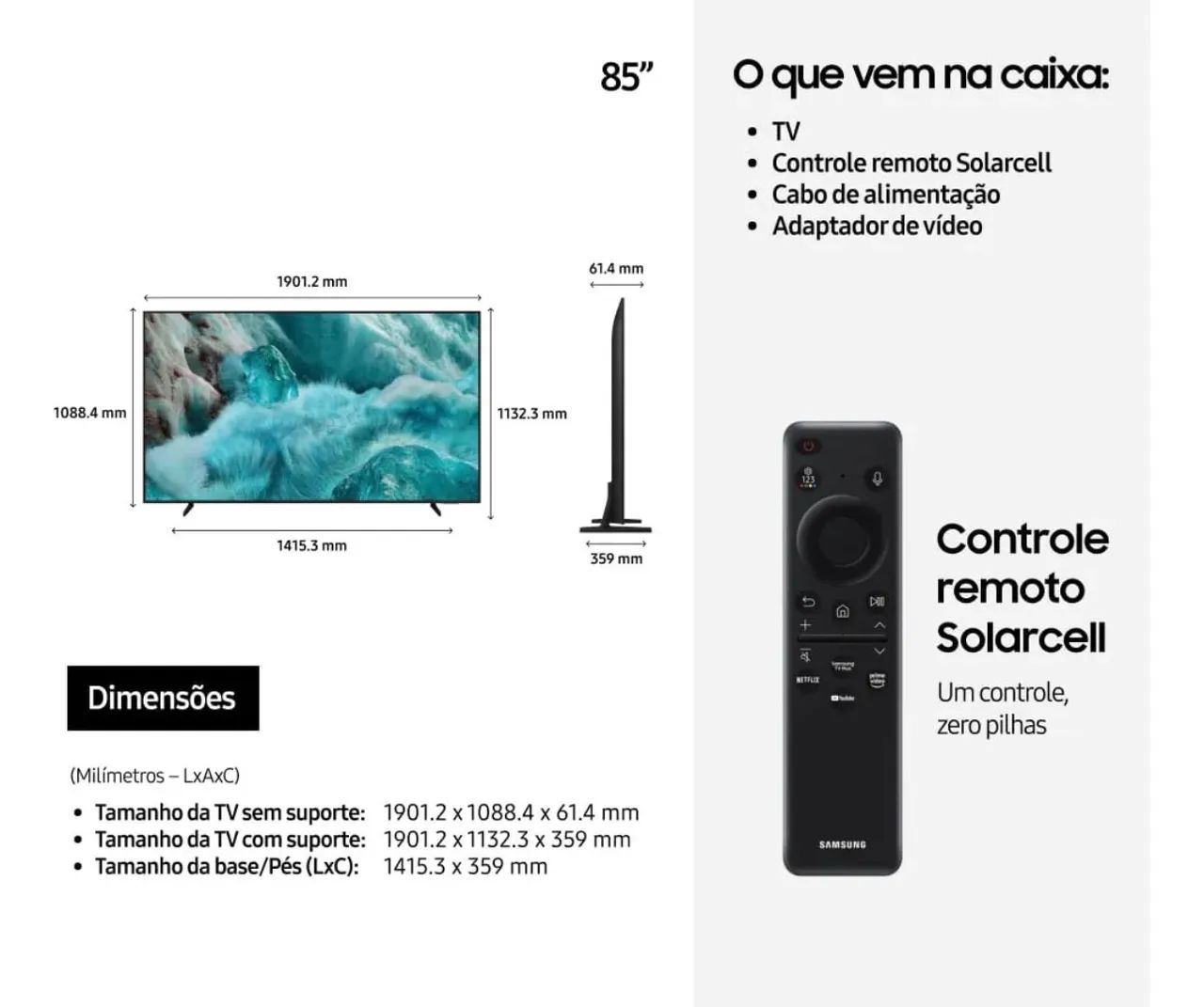 Tv 85 Polegadas Nova na caixa, nunca usada  - Foto 3