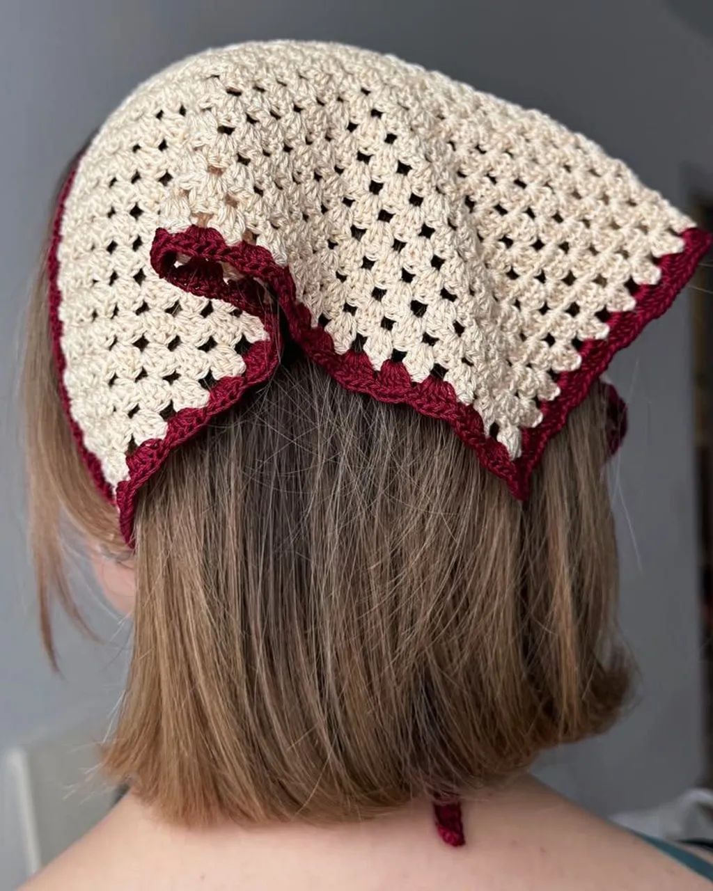 Bandana/top de crochê  - Foto 3