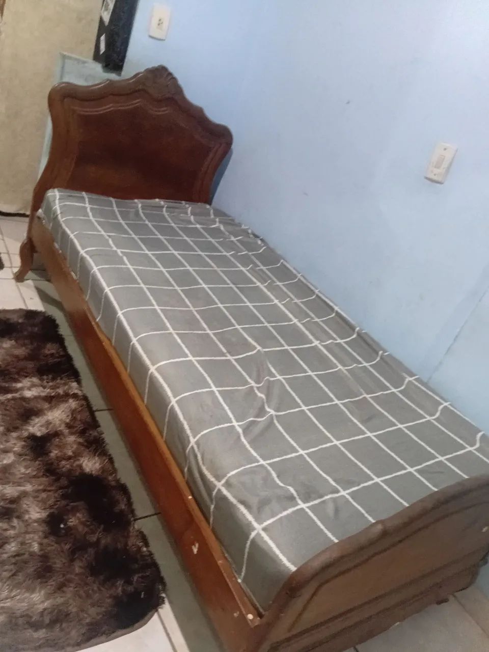 Cama Solteiro + Colchão 