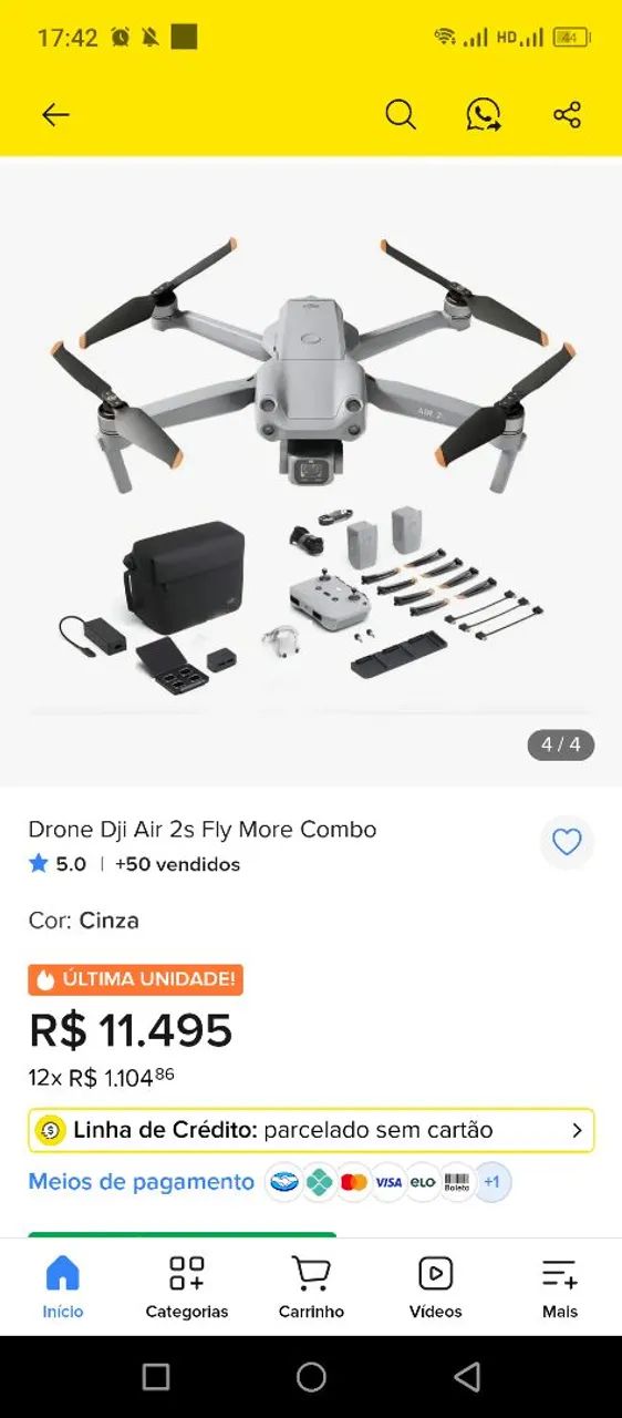 Drone Dji Air 2S Fly More Combo  - Foto 6