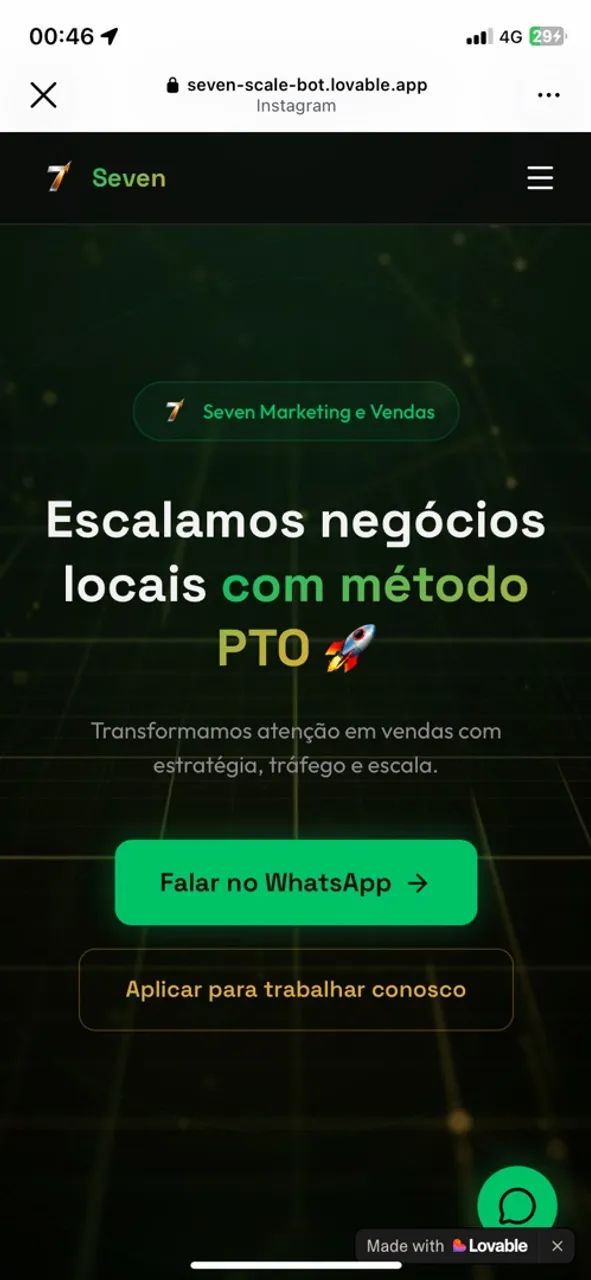 Criação de web site 