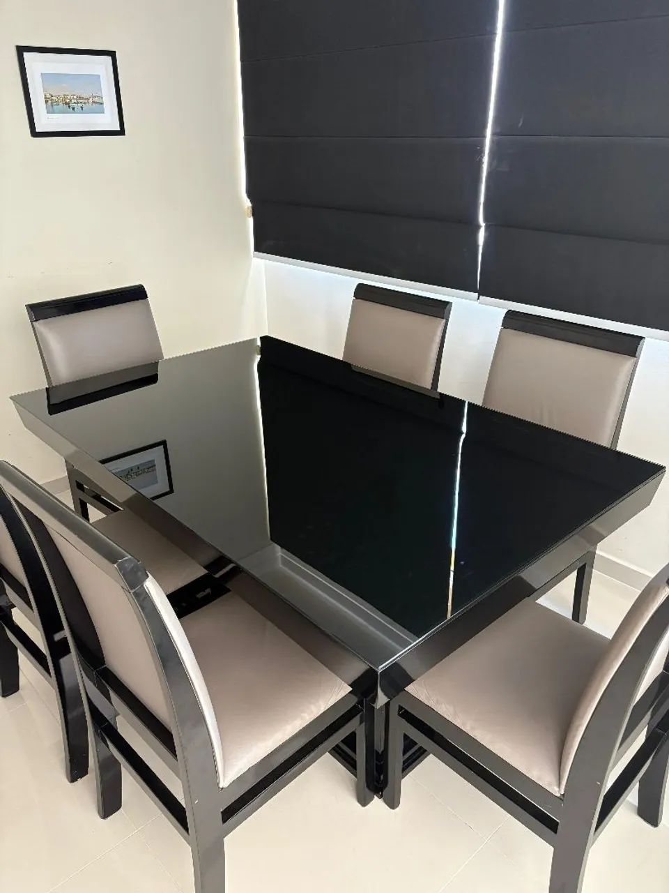Mesa 6 lugares tampo de vidro  - Foto 3