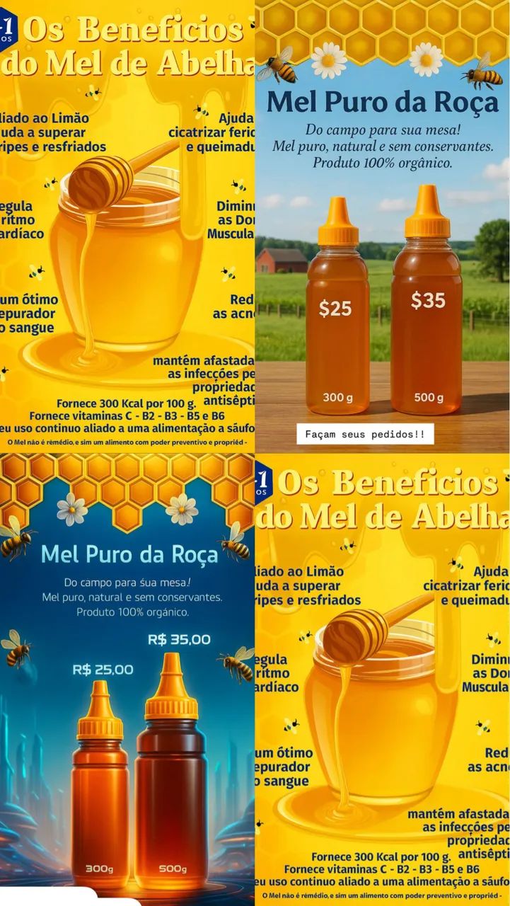 Mel puro da roça !! 