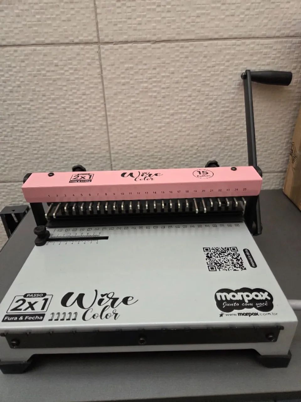 Encadernadora wire color 2x1 Marpax