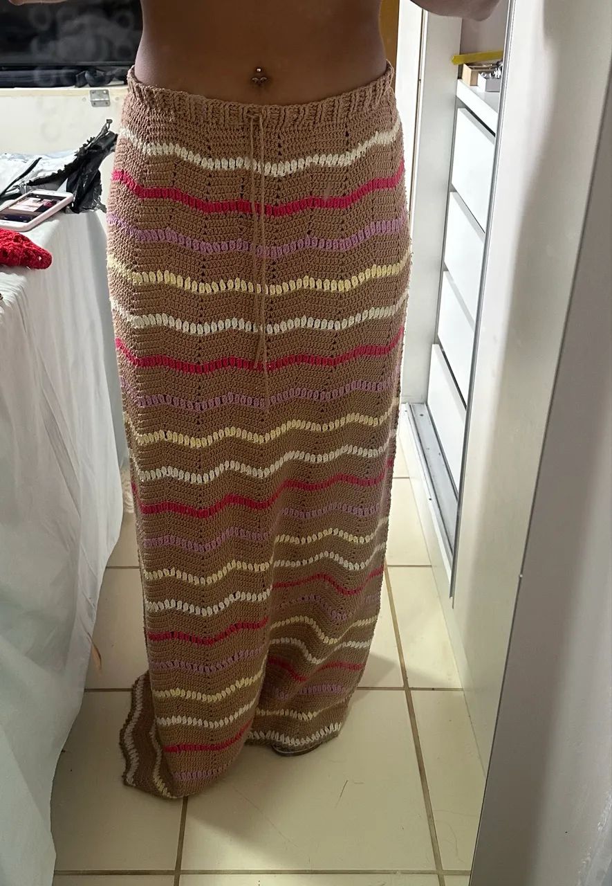 Saia longa de crochê  - Foto 4