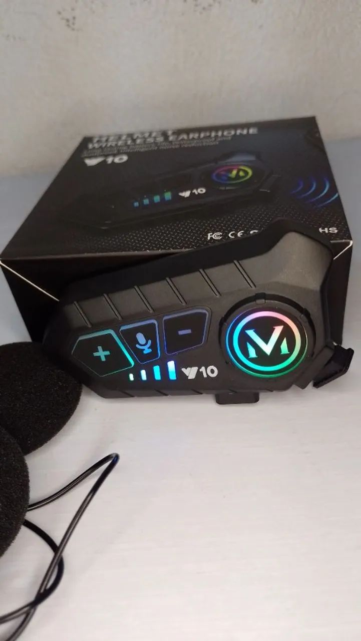 ? Intercomunicador V10 Bluetooth p/ Capacete