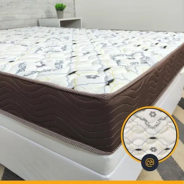 Colchão Solteiro Premium e Cama Base Baú de Solteiro Branco - Foto 2