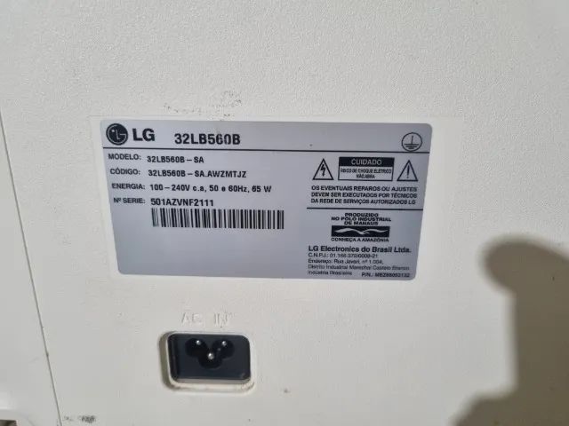 VENDO TV LED LG USADA DE 32 POLEGADAS - Foto 3