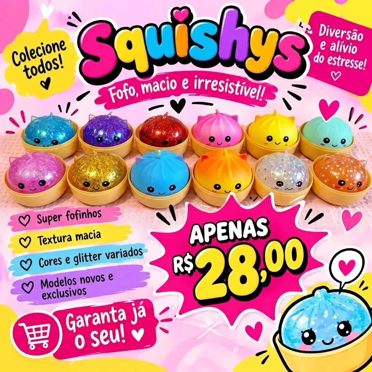 Squishy pela cidade nova 