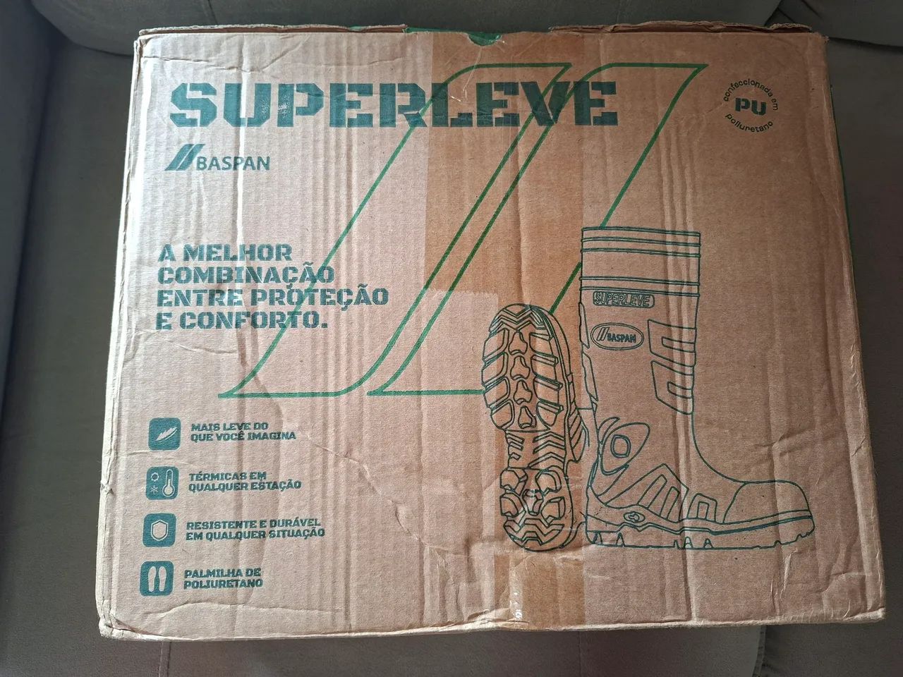 Bota Super leve Baspan - Foto 4