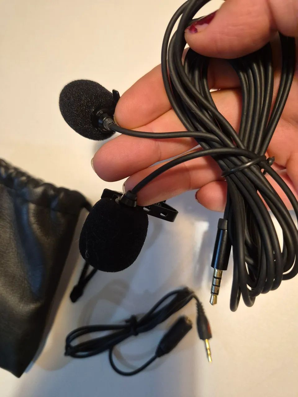 Microfone de lapela com fio para celular  - Foto 3