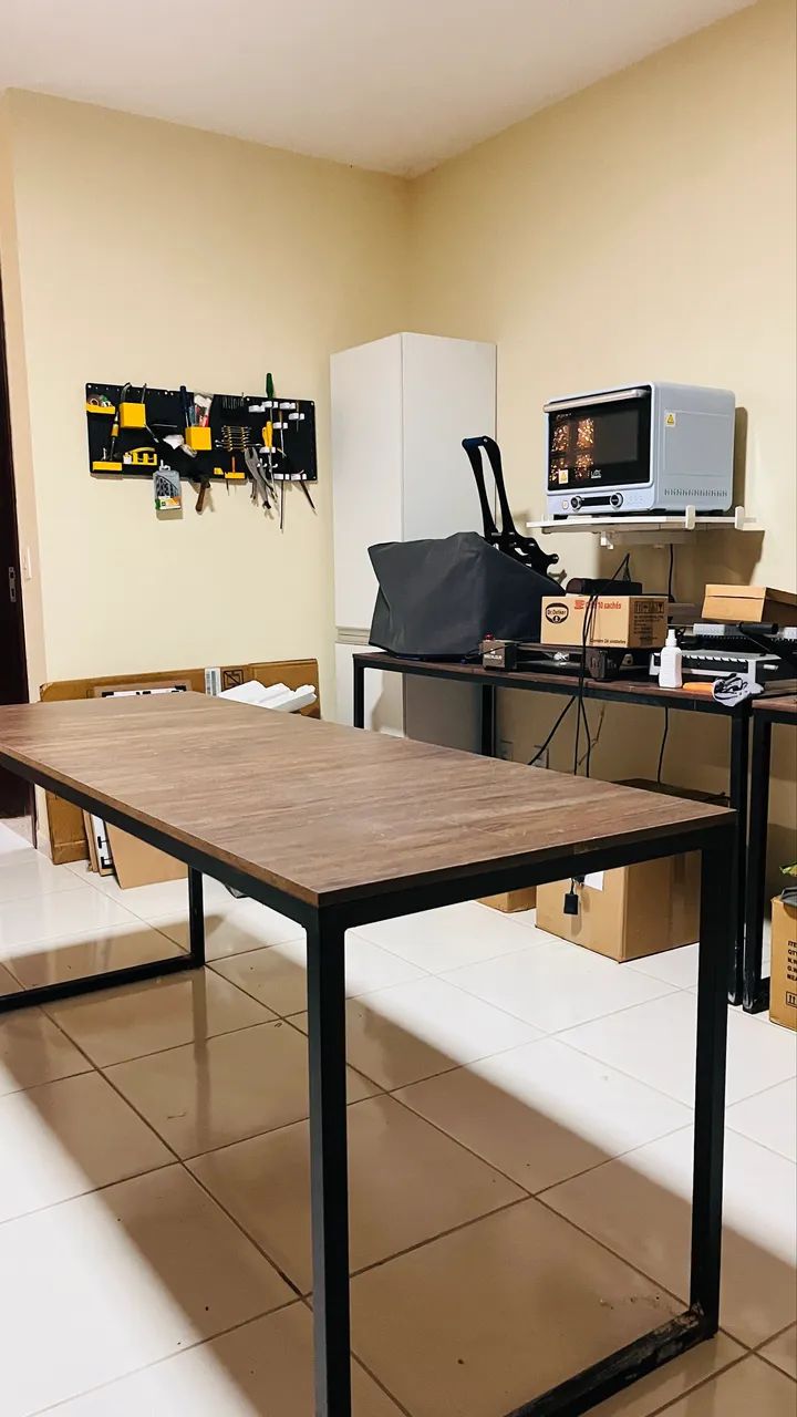  Balcão de Metalon com MDF - Super Resistente - Ótimo Estado - Foto 2