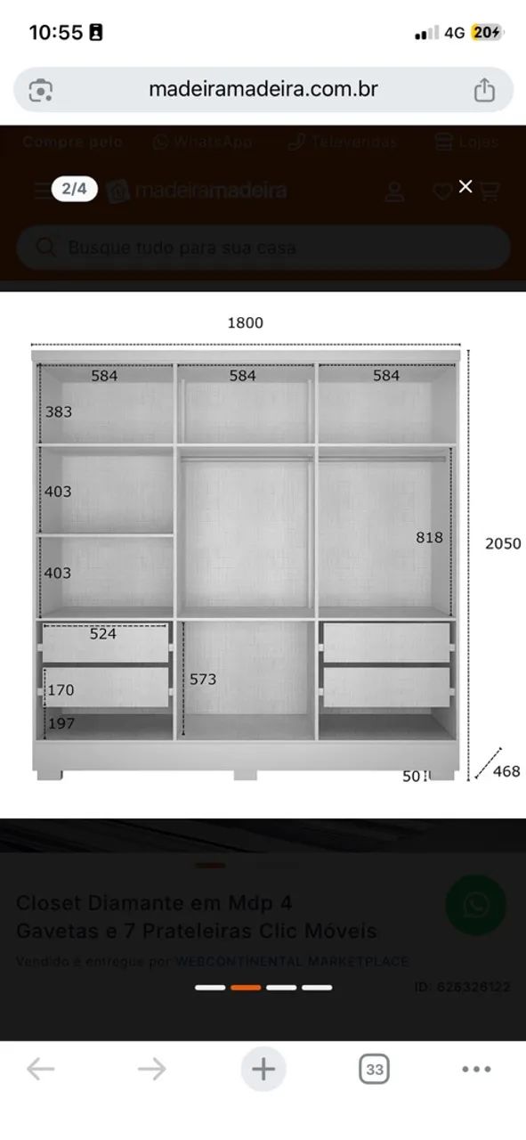 2 closets branco - Foto 2