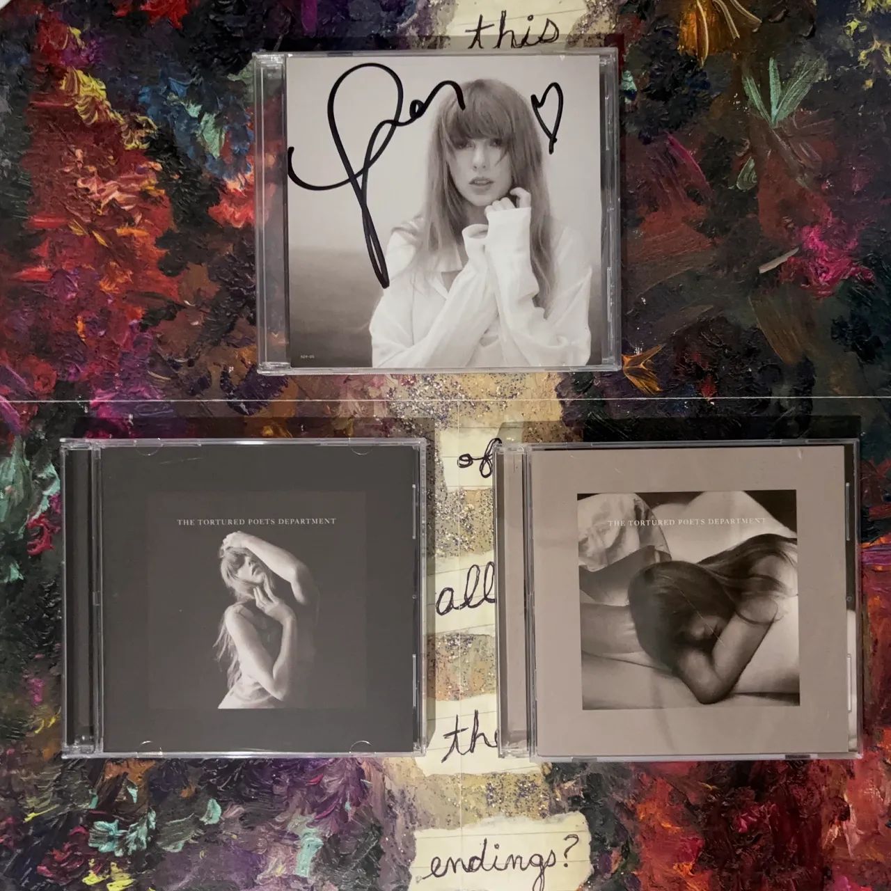 Combo Taylor Swift - CDs TTPD + card autografado - CDs, DVDs etc