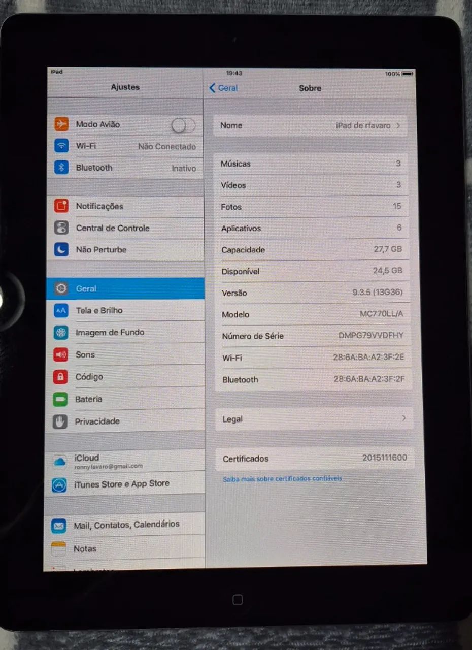iPad 2 - 27,7 GB - Usado em Bom Estado - Foto 4