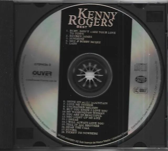 CD Kenny Rogers Best - Ouver Records - Foto 3