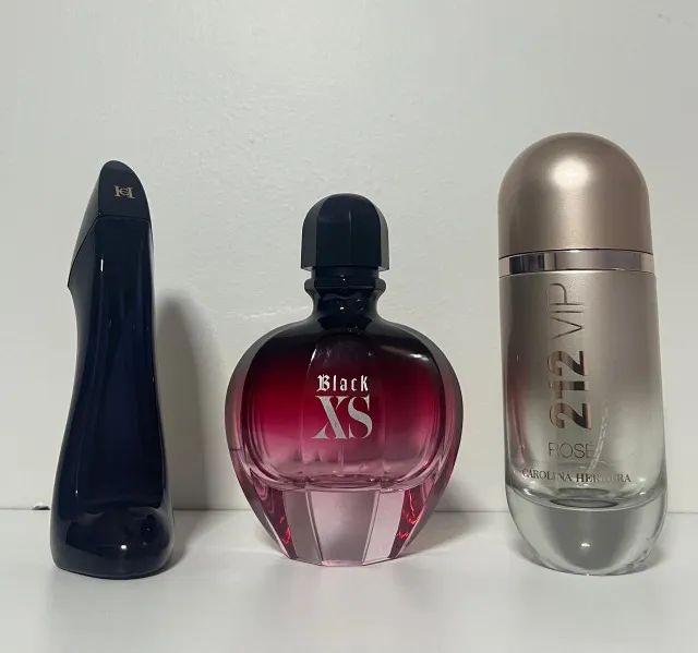 3 PERFUMES FEMININOS VAZIOS 