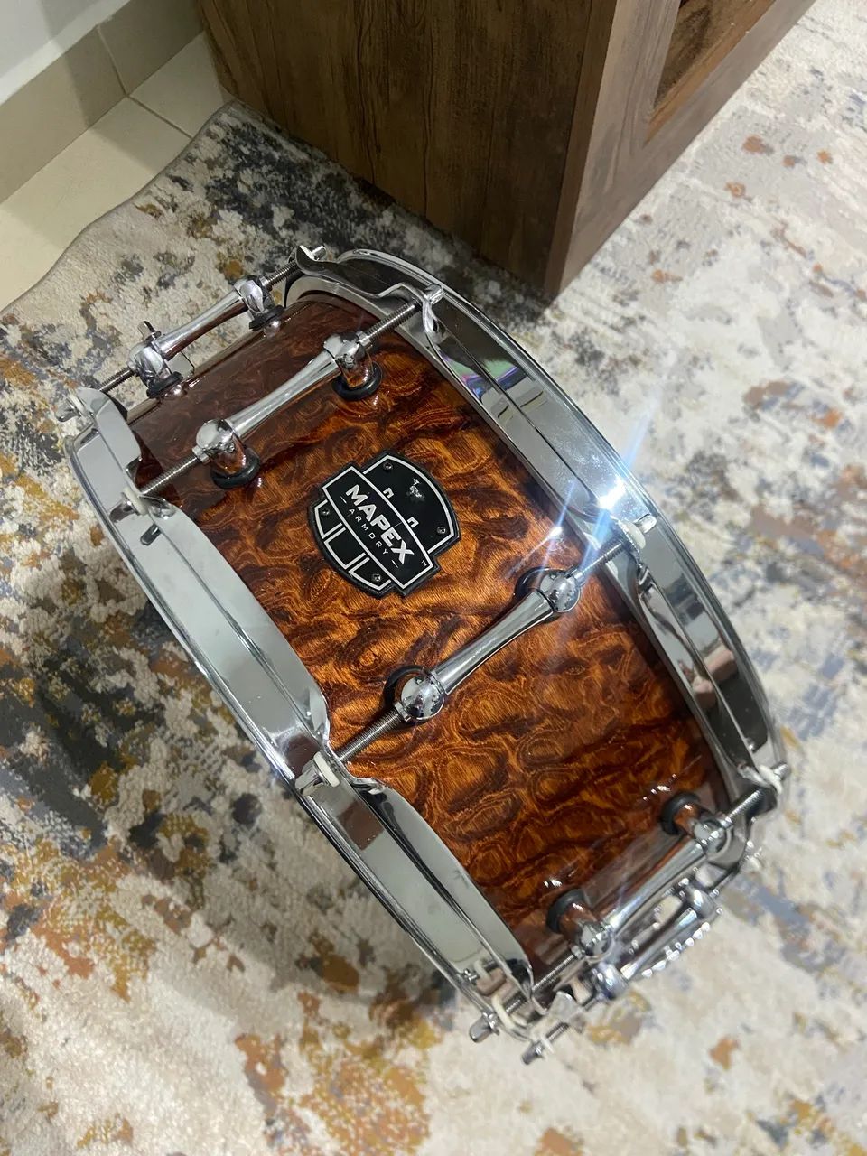 Caixa Mapex Armory Dillinger Maple Walnut Stain over Figured Wood 14x5,5" - Foto 4