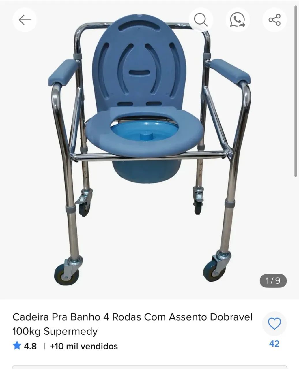 Cadeira para banho idoso - Foto 3