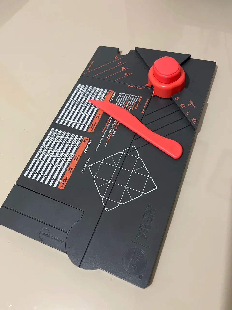 Punch board We R  gift box