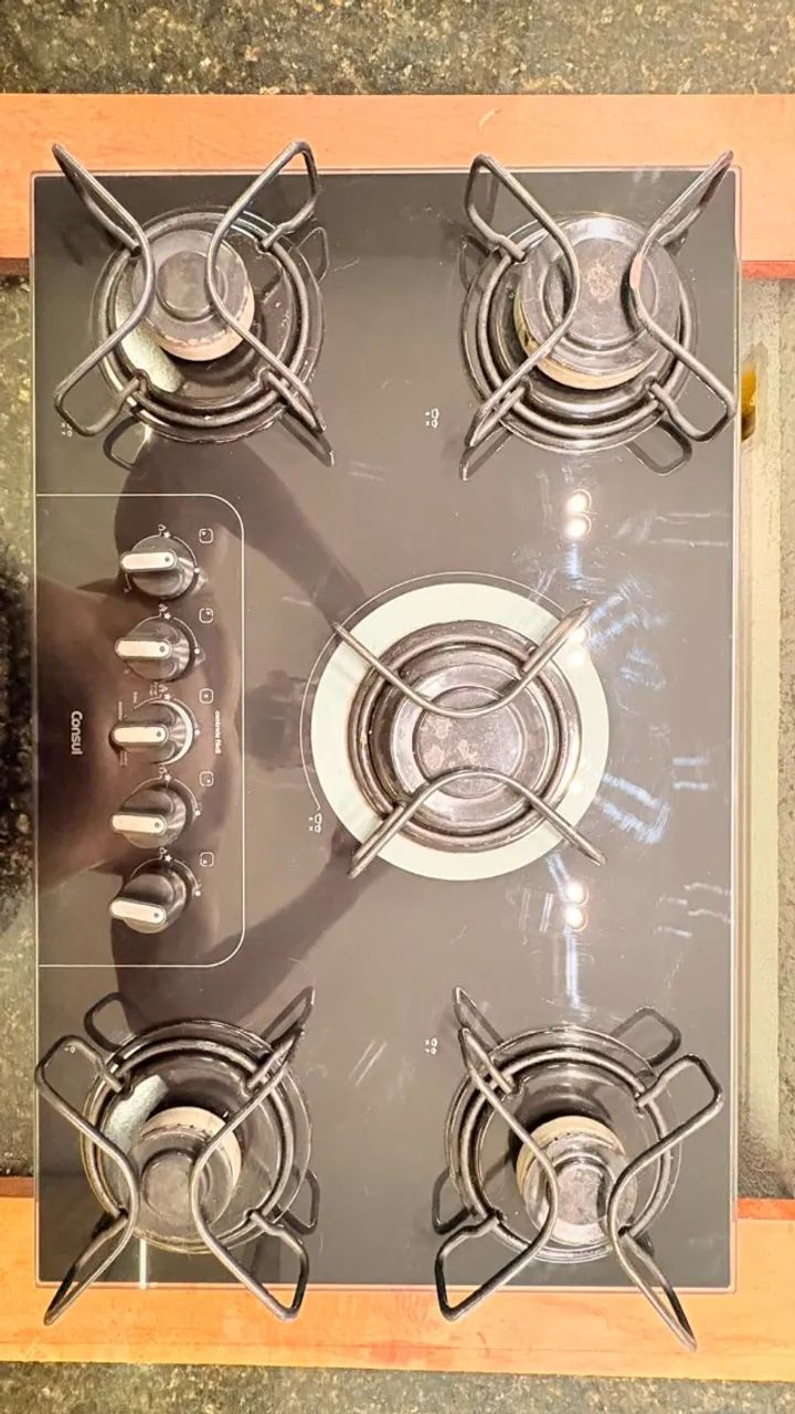 Cooktop 5 Bocas Consul com Controle Fácil e Acendimento Automático