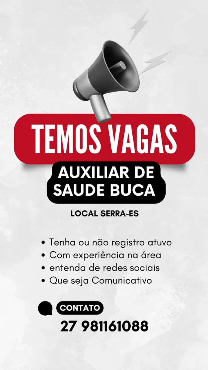 Vaga para ASB