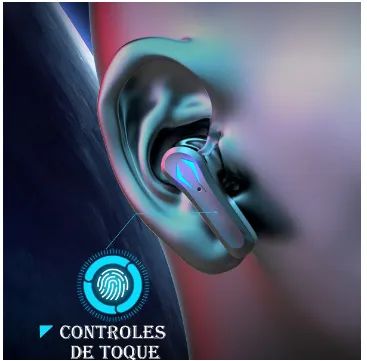 Fone De Ouvido Bluetooth Gamer Sem Fio Com Led Microfon Rs29 - Foto 3