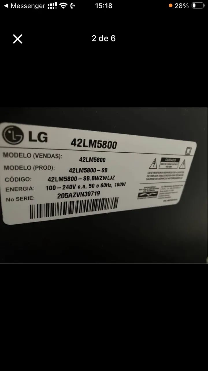 Tv LED 3D 42  polegadas com conversor digital - Foto 3