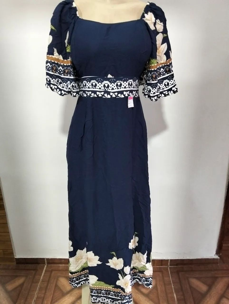 Vestido estampado tamanho M - Foto 2