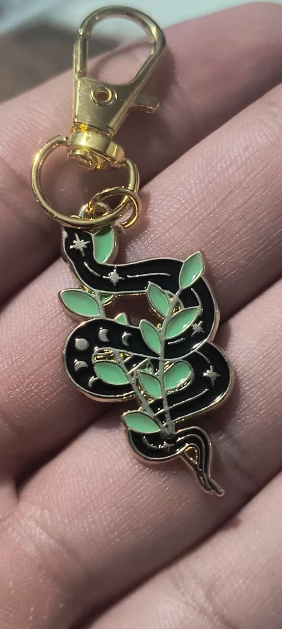 Chaveiro Feminino Cobra Preta