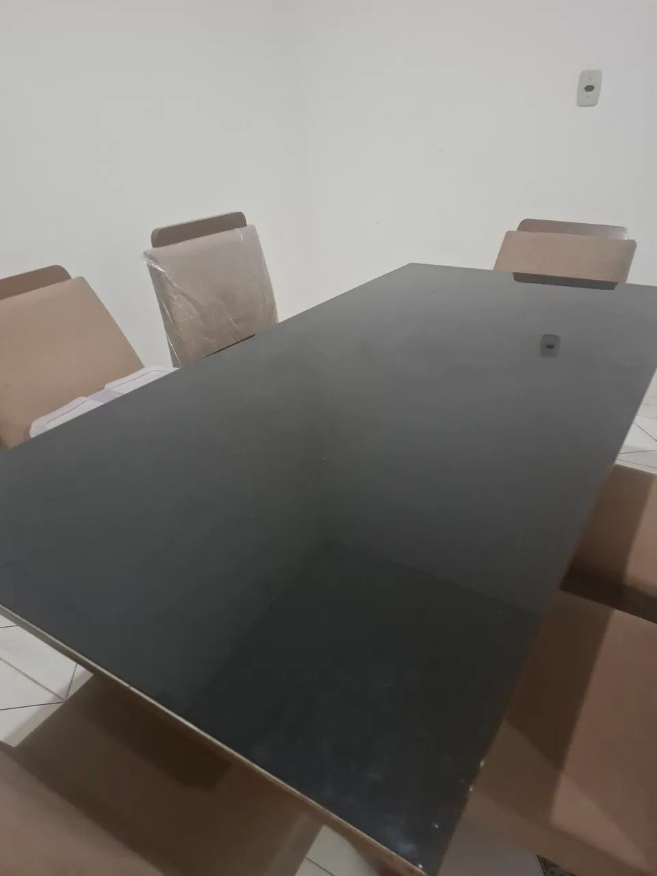 Mesa Grande com Tampa de Vidro - Foto 2