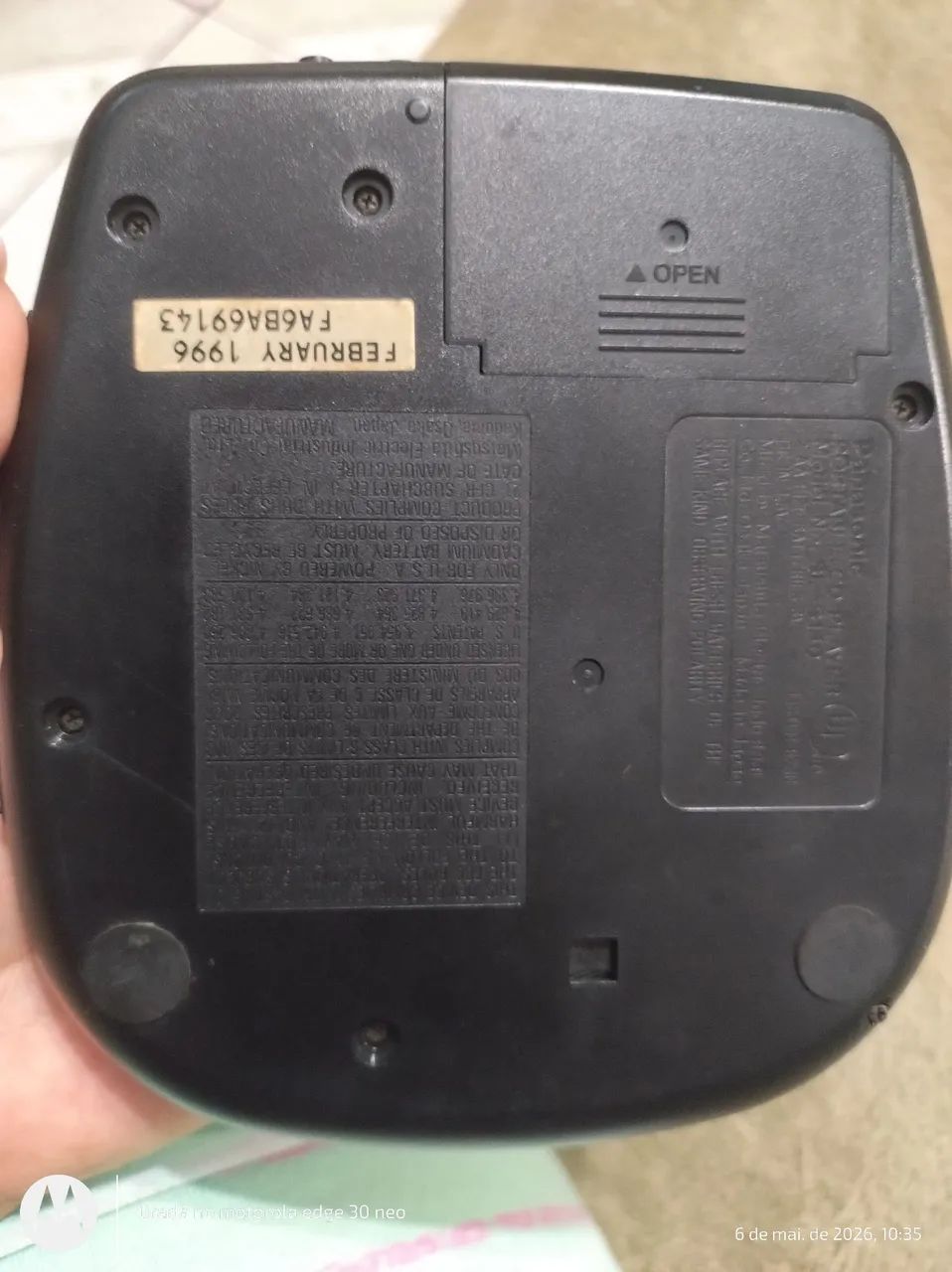 Discman Panasonic funcionando perfeitamente  - Foto 4