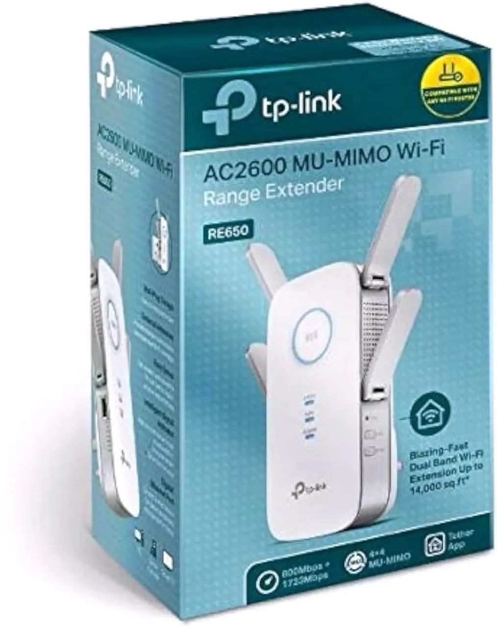 Repetidor sem fio Tp-link Re650 Ac2600 2.4 e 5ghz Onemesh Novo - Foto 5