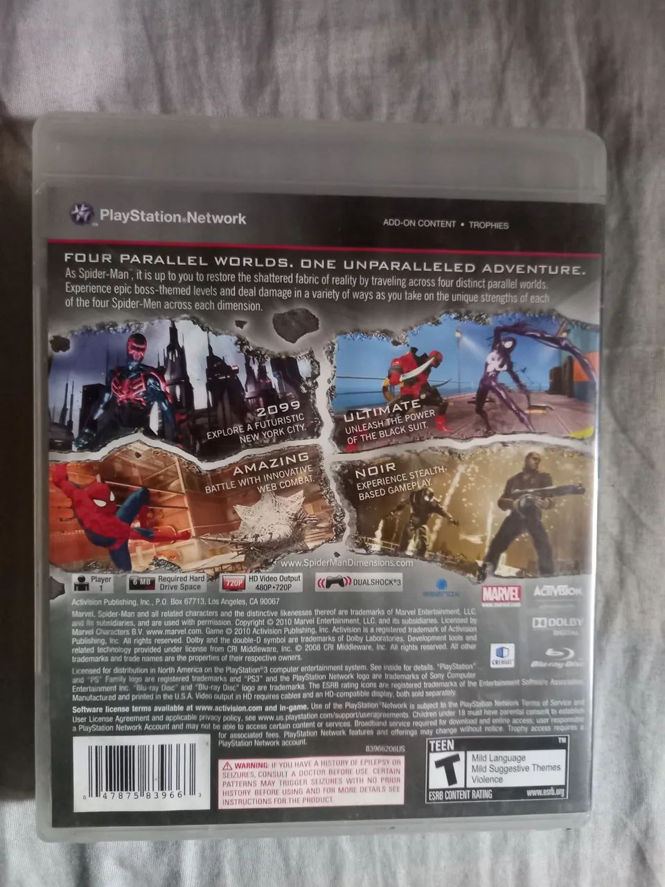 Jogo Ps3 Spiderman Original Raro - Foto 2