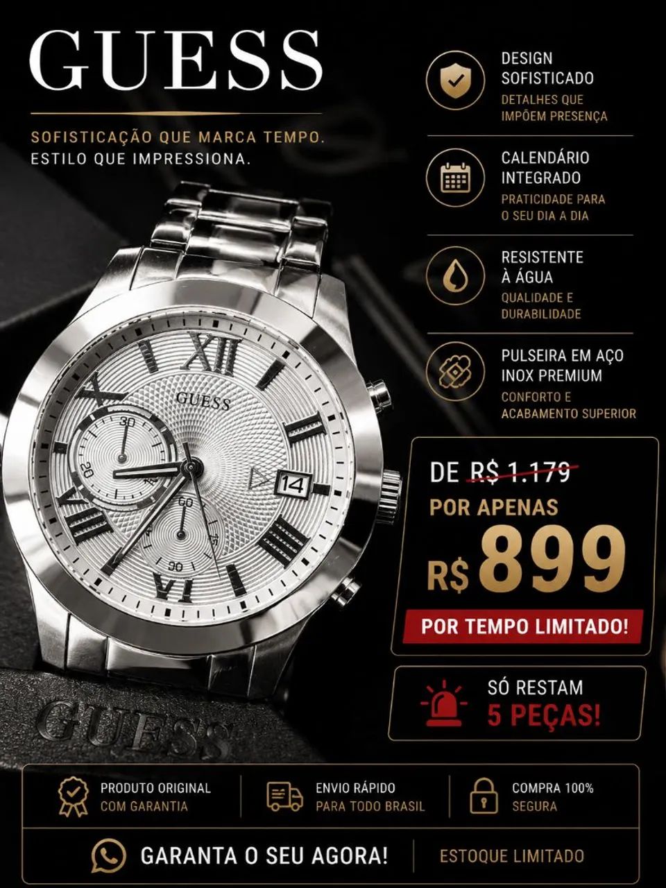 Relógio Masculino Original  - Foto 4