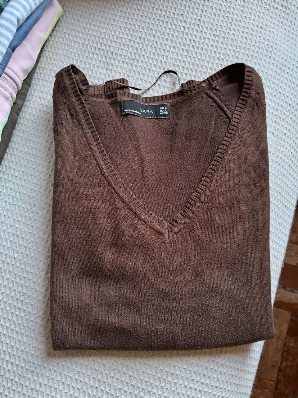 Sueter Marrom Zara - Tamanho G - Foto 2