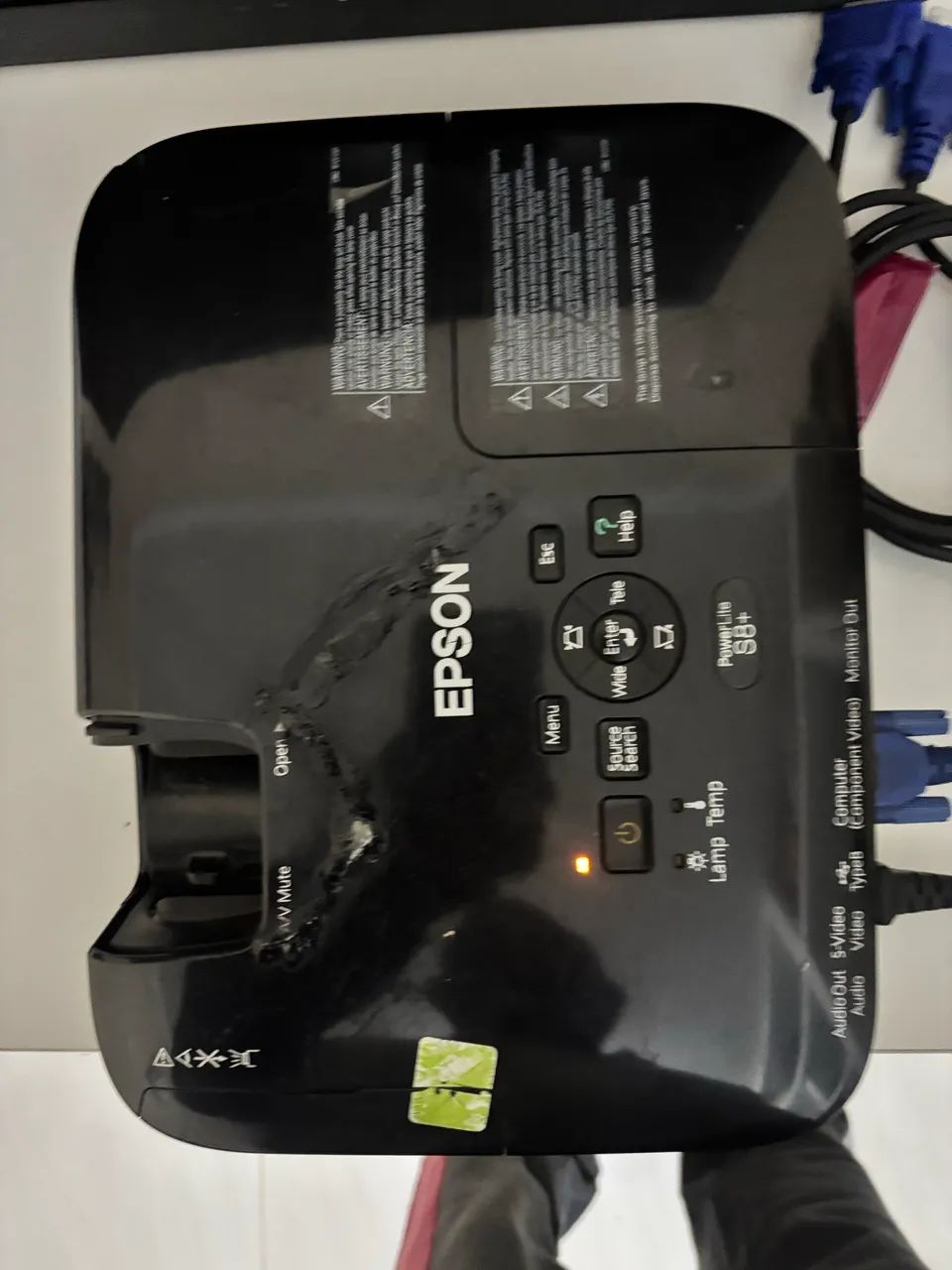 Projetor Epson PowerLite S8 +2500 Lumes