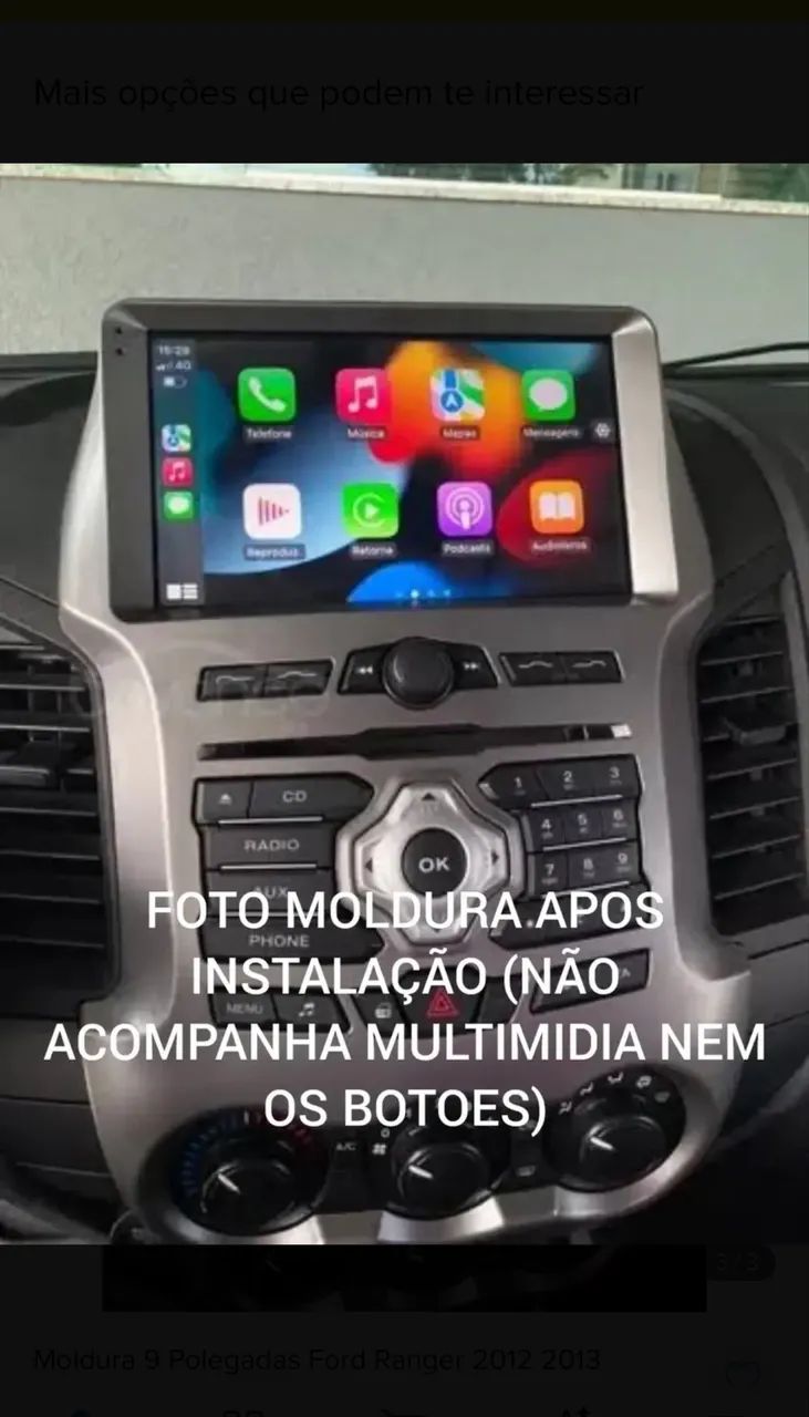 Moldura 9 polegadas Ranger Nova - Foto 2