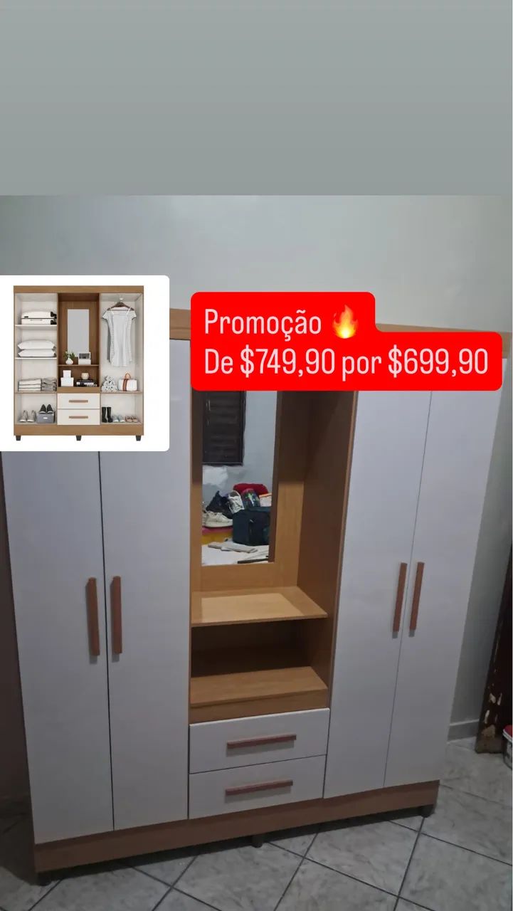 Guarda roupa de casal 