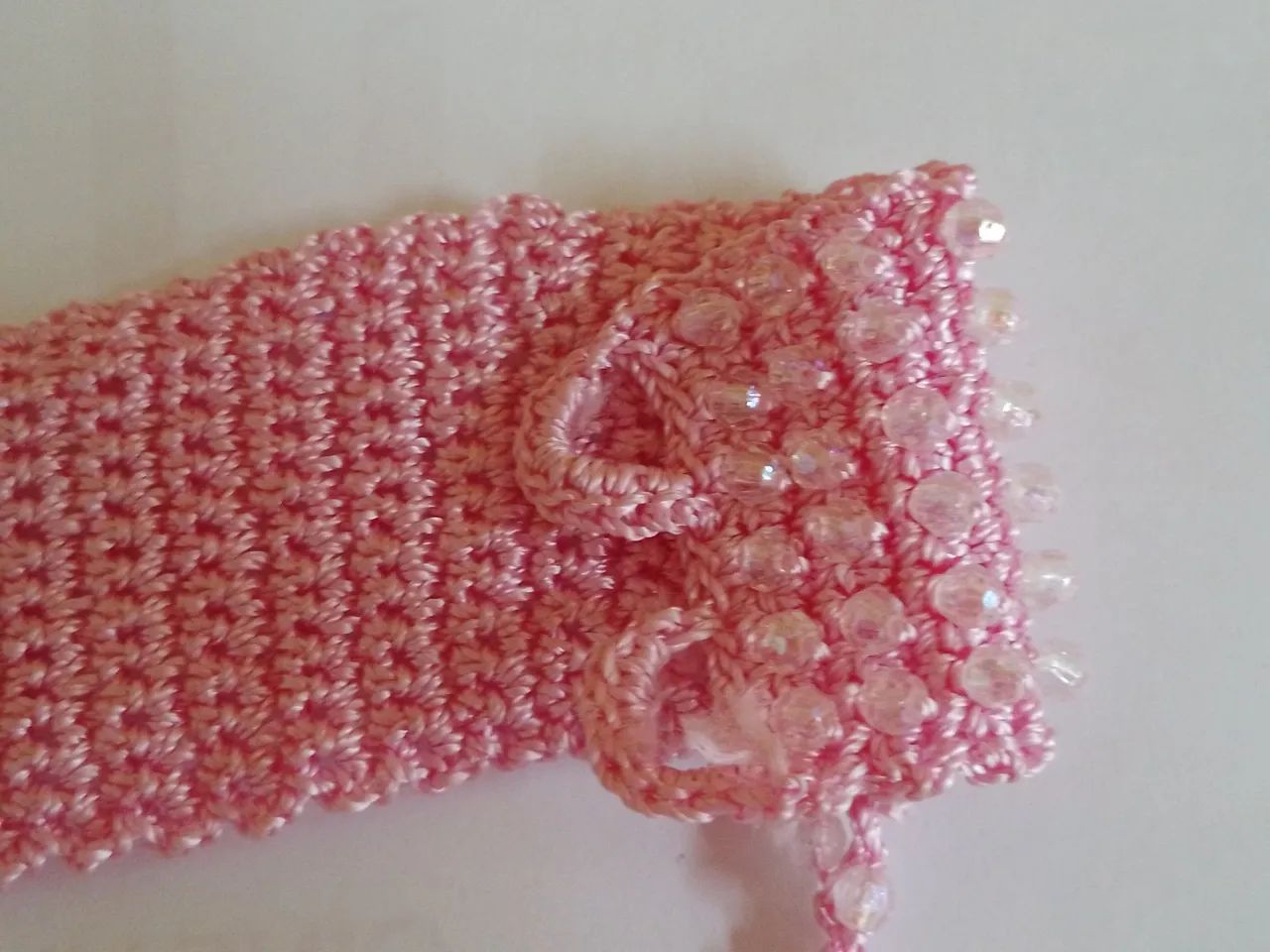 Lindo top de crochet e pedrinhas - Foto 4
