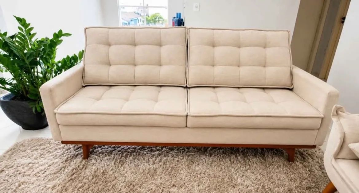 SOFÁ DE LINHO + 2 POLTRONAS - Foto 2