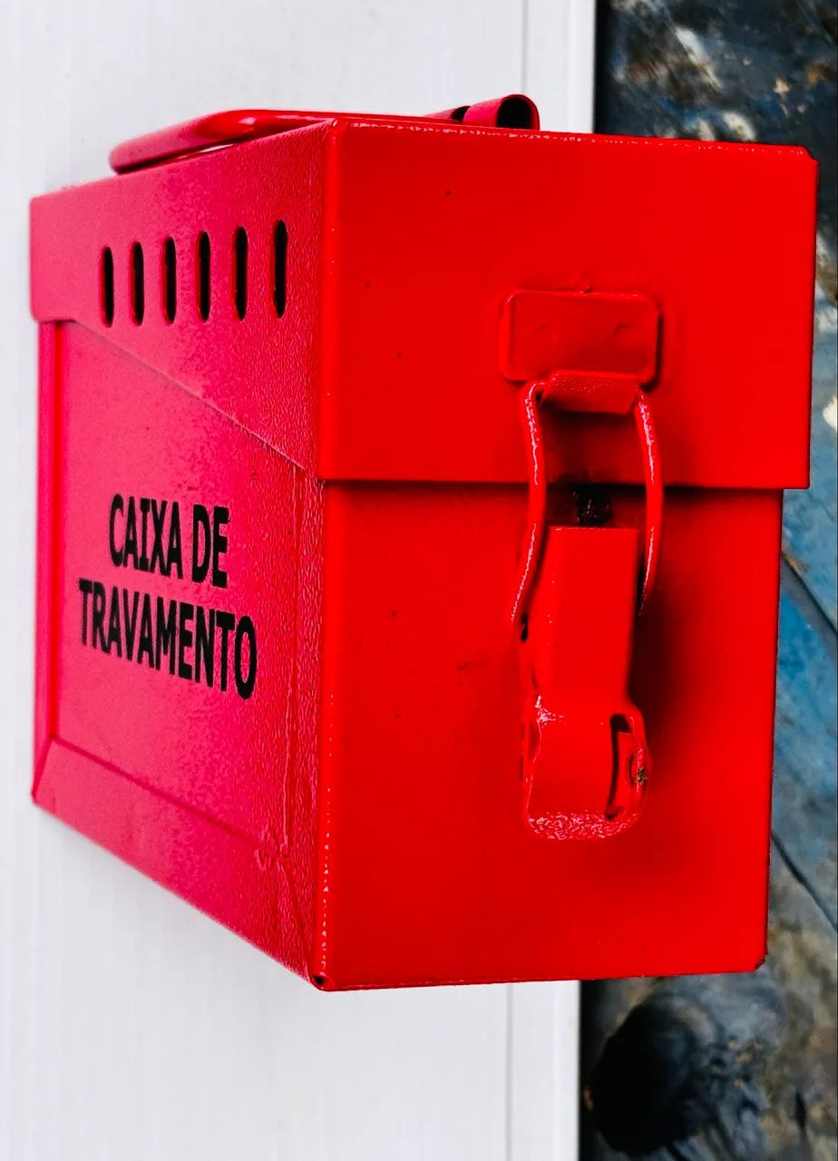 Caixa De Travamento Bloqueio De Energia Grupo Lockout Tagout - Foto 4