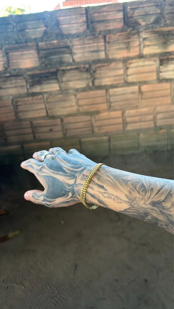 Pulseira banhada a ouro 8 milésimos - Foto 3