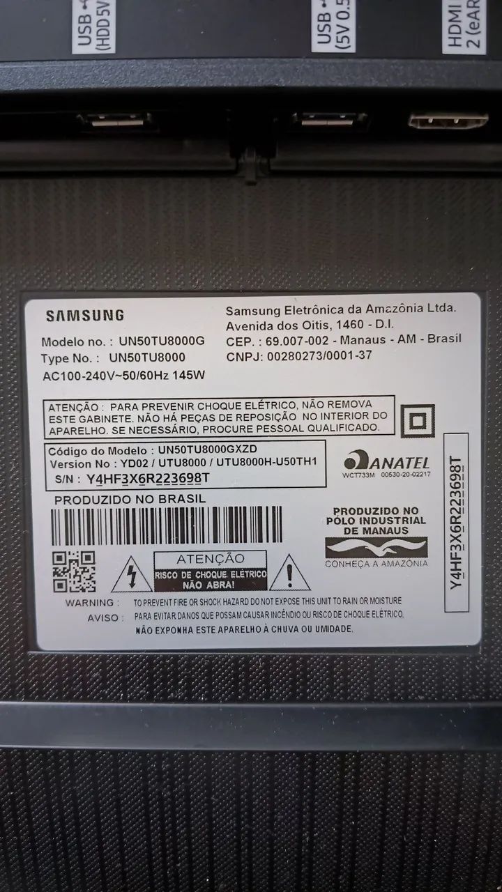 TV Samsung 50" COM DEFEITO - Foto 2