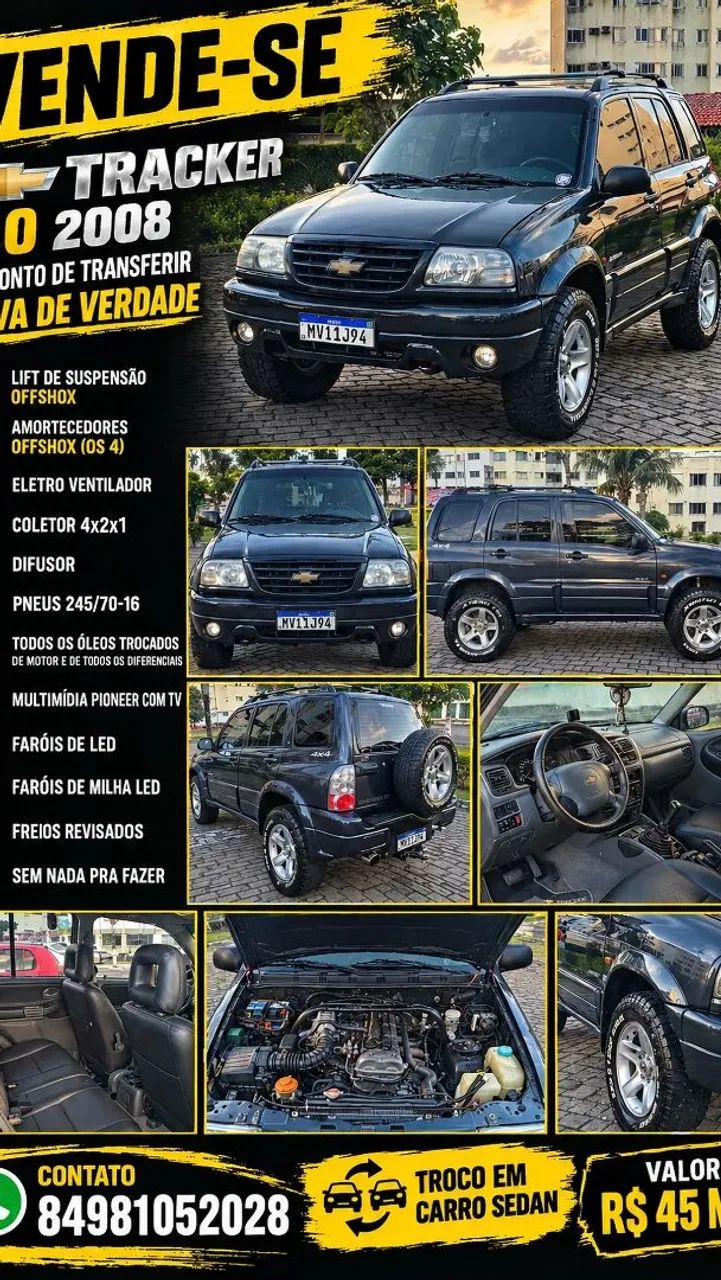 Chevrolet Tracker 2.0 16V 128CV MPFI 4X4 5P 2008