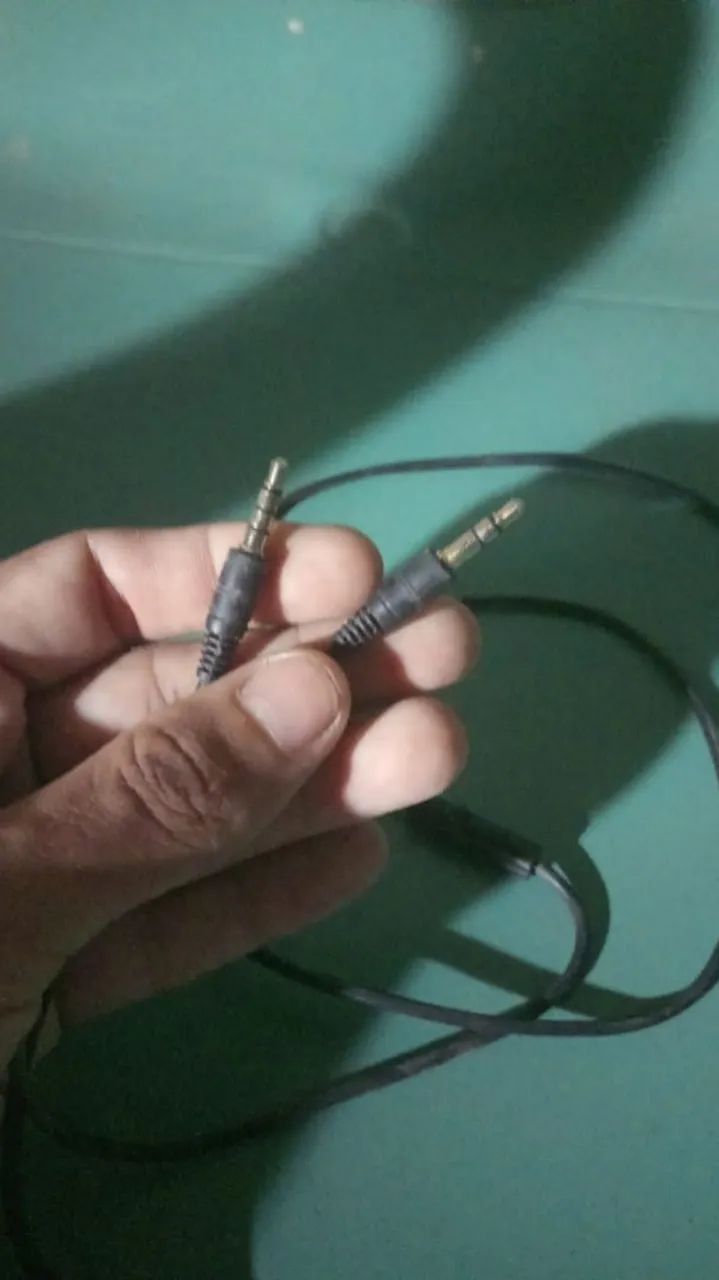 Cabo Auxiliar P2 / P3 Macho x Macho com Microfone e Botão