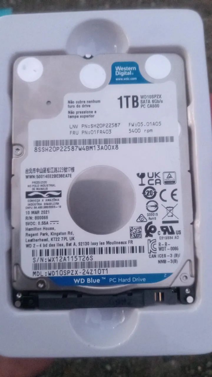 HD 1TERa são 2 . Ok